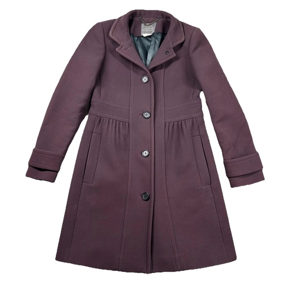 J.CREW Jackets & Blazers - J. Crew Coat Double Cloth Sz 2 Manifattura di Carmignano Dark Pink Purple